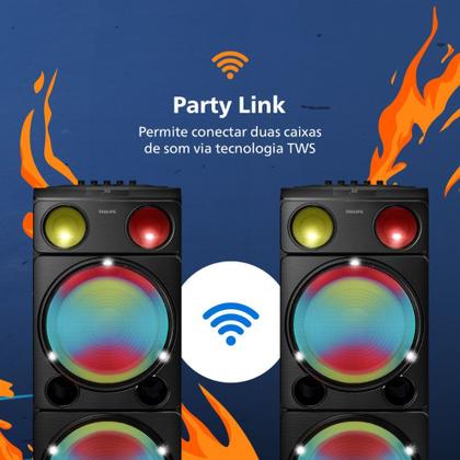 Imagem de Caixa de Som Philips Party Speaker 2400W TAX5509