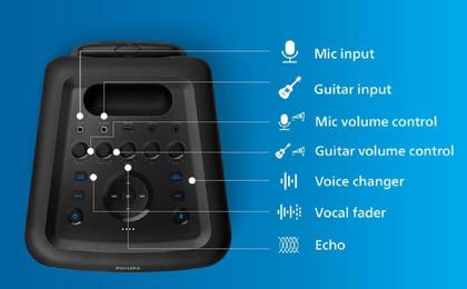 Imagem de Caixa De Som Philips Partybox Tax5206 160W Party Box 5206