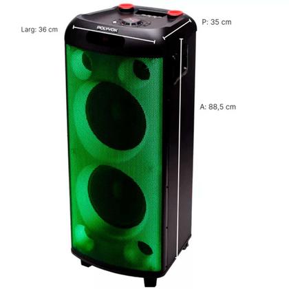 Imagem de Caixa de Som Polyvox Amplificadora Bluetooth 2000w XT-990T
