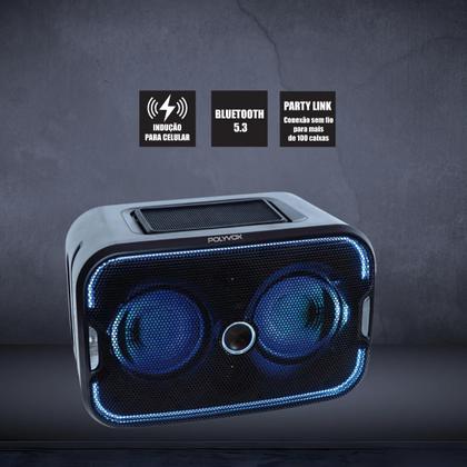 Imagem de Caixa de Som Polyvox Bluetooth Hi-Tech X-5 Induction Charge