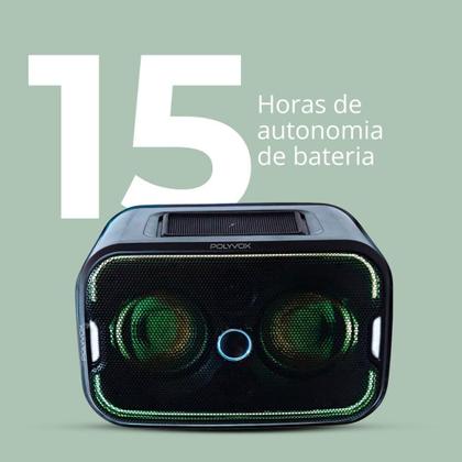 Imagem de Caixa de Som Polyvox, Induction Charge, Bluetooth, 980W, Bivolt, Preto - Hi-Tech X-5