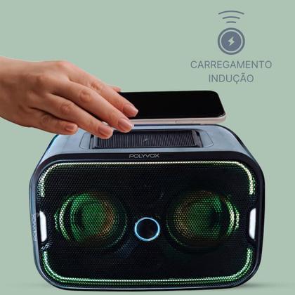 Imagem de Caixa de Som Polyvox, Induction Charge, Bluetooth, 980W, Bivolt, Preto - Hi-Tech X-5