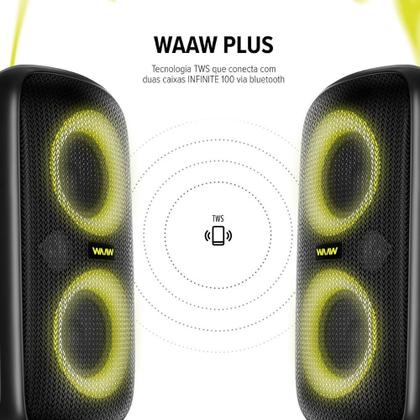 Imagem de Caixa De Som Portátil 100W Rms Com Bluetooth By Alok - Waaw