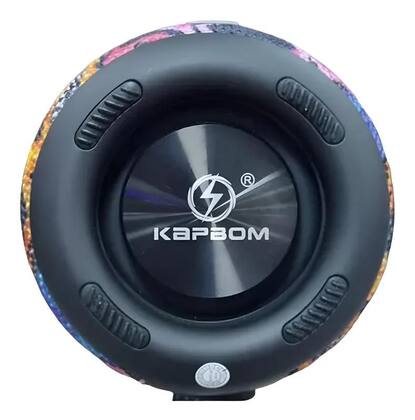 Imagem de Caixa de Som Portátil Bluetooth 14W Potente Rádio FM Leds Interativo
