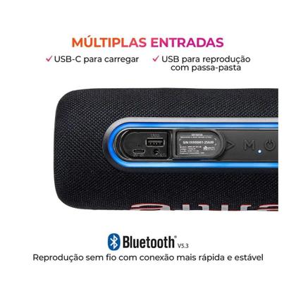 Imagem de Caixa de Som Portátil Bluetooth AIWA Mini Speaker AWS-SP-05-LB, Som de Alta Definição, Preto - AWS-SP-05-LB