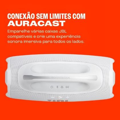 Imagem de Caixa De Som Portátil Bluetooth Jbl Boombox 4 Branca Bivolt