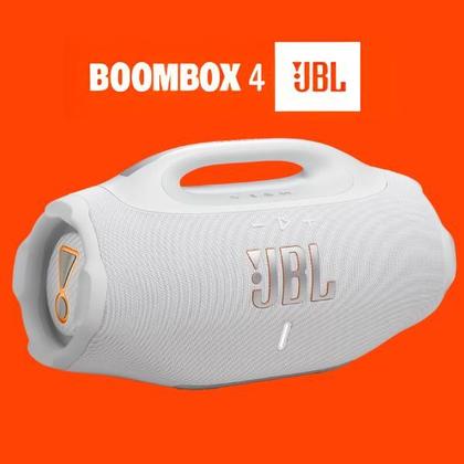 Imagem de Caixa De Som Portátil Bluetooth Jbl Boombox 4 Branca Bivolt