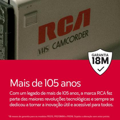 Imagem de Caixa de Som Portátil Boombox RCA Bluetooth 90W IPX5 Luzes LED RGB Potente Design Minimalista Elegante FR316