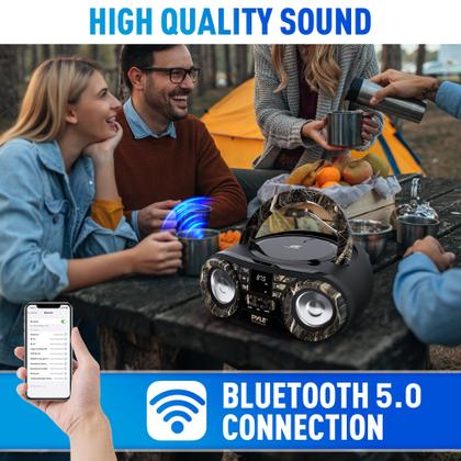 Imagem de Caixa de Som Portátil com Bluetooth e Leitor de CD Pyle PHCD59.5