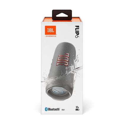 Caixa de Som Portátil JBL Flip 6, Bluetooth, À prova D'Água, USB-C