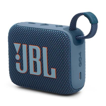 Imagem de Caixa de Som Portátil JBL GO 4, Bluetooth, 4.2w RMS, Até 7h, Azul - JBLGO4BLU