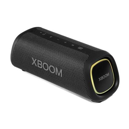 Imagem de Caixa de Som Portátil LG XBOOM Go XG5S, Bluetooth, 20W RMS, IP67, Até 18h de Bateria, Fibra de Carbono, Preto