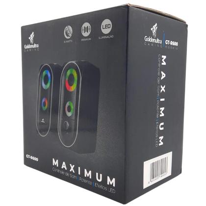 Imagem de Caixa De Som Potente Para Computador Pc Subwoofer Led Rgb