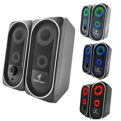 Imagem de Caixa De Som Potente Para Computador Pc Subwoofer Led Rgb