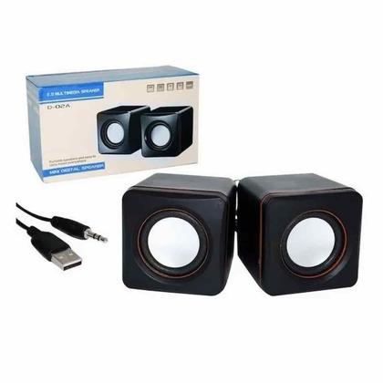 Imagem de Caixa de Som Potente Usb P2 Para Computador Pc Notebook Home Office