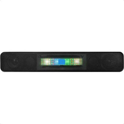 Imagem de Caixa de Som Rádio Bluetooth Portátil 14W com TF e Rádio FM com Luzes Coloridas