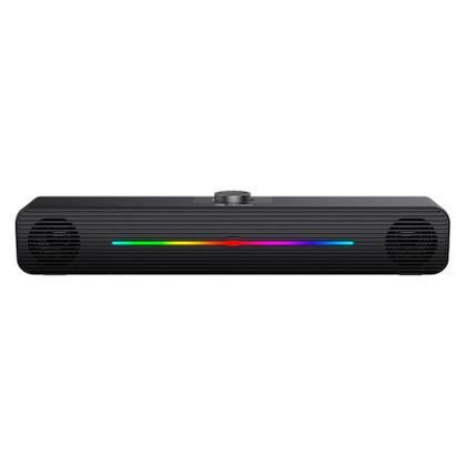 Imagem de Caixa de som soundbar led rgb 2.0 p2 usb 6w rms para computador, tv, notebook - c3tech