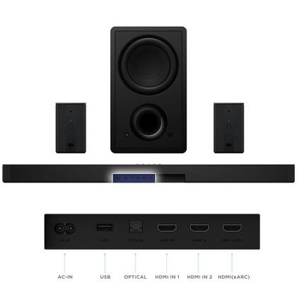 Caixa de Som Soundbar TCL 7.1.4 Canais Q85H Pro Preto Bivolt