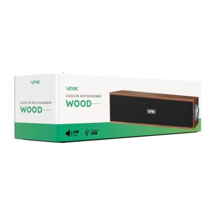 Imagem de Caixa de Som Soundbar Vinik Wood 6W - WDB6W