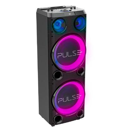 Imagem de Caixa De Som SP508 Torre Double 12 2300W Bluetooth Pulse Preto Bivolt