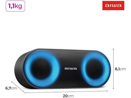 Imagem de Caixa de Som Speaker AIWA Bluetooth Luzes Multicores IP65 - AWS-SP-01
