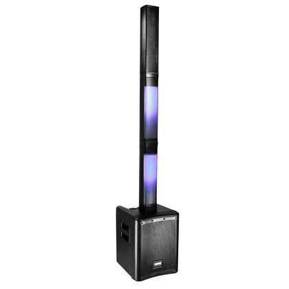 Imagem de Caixa De Som Vertical Array 400W Bluetooth Sub 8 Polegadas Torre Com 4 Falantes De 2,75 Polegadas