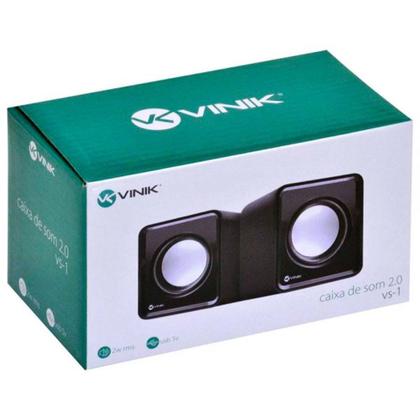 Imagem de Caixa de Som Vinik VS-01 USB/P2, 2W, Preto - 29384