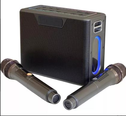 Caixa de Som X32 120W Tws Rgb com 2 Microfones Sem Fio - Imenso
