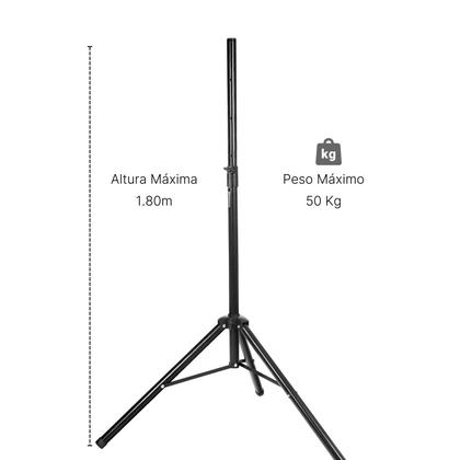 Imagem de Caixa de Som Xc-812T Polyvox Bluetooth 600w+ Tripé + Mic Fio