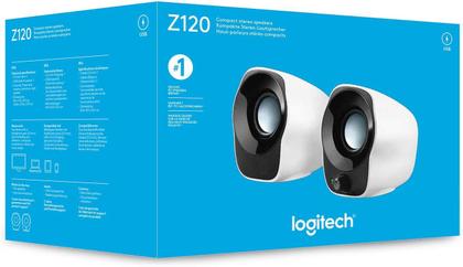 Caixa de Som Z120 Multimídia Branca - 980-000573 - Logitech