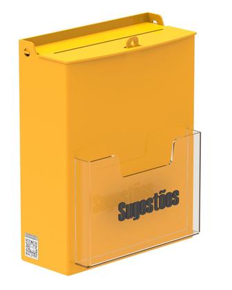 Imagem de Caixa De Sugestões Parede Acrílico Com Nicho A6 (10x15)