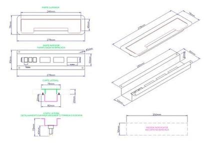 Imagem de Caixa de Tomada Retrátil Embutir 3 Tomadas 10A em Aço Inox Cozinha e Escritório