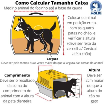 Imagem de Caixa De Transporte N3 Cachorro Gato Cão Raças Medias Grande