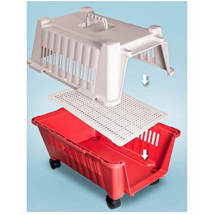 Imagem de Caixa De Transporte Para Cachorro Com Rodinhas Resistente N3