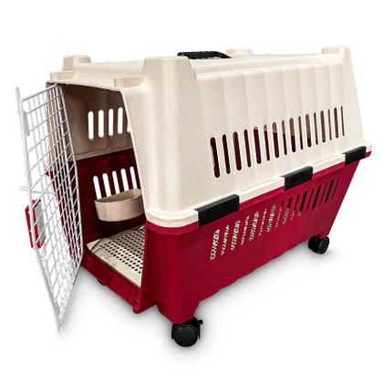 Imagem de Caixa De Transporte Para Cachorro Com Rodinhas Resistente N3
