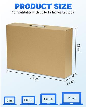 Imagem de Caixa de transporte para laptop Yutrchey com espuma de proteção para 17"