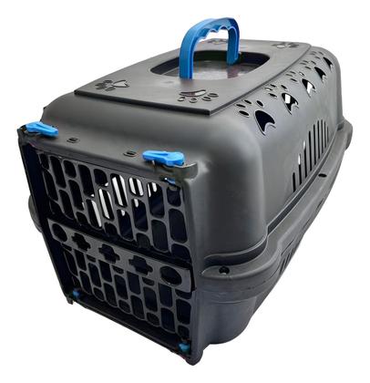 Imagem de Caixa De Transporte Passeio Viagem Falcon Durapets N 2 Black Azul Para Cães e gatos