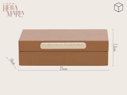 Imagem de Caixa Decorativa Organizadora Multiuso Porta Objetos E Joias Em MDF Luxo