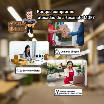 Imagem de Caixa Dobradiça Organizadora com Fecho Personalizado Kit 3 Unidades 36x21x5 Mdf Madeira