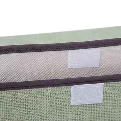 Imagem de Caixa Dobravel Organizadora Porta Treco Brinquedo Multiuso Desmontavel Cesto Empilhavel Tecido Com Tampa Organização Gua
