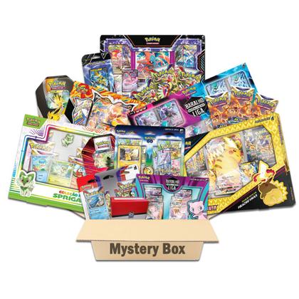 Imagem de Caixa Épica Misteriosa Surpresa Cartas Pokemon TCG Premium Box de Coleção e Blisters