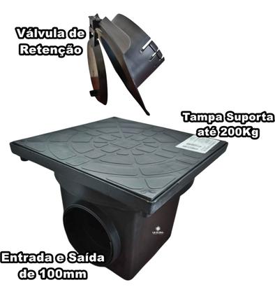 Imagem de Caixa Esgoto 100mm c/ Válvula - Tampa Reforçada