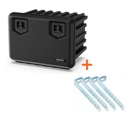 Imagem de Caixa Ferramentas Caminhão Arka Pp 68x50x50 Com suporte