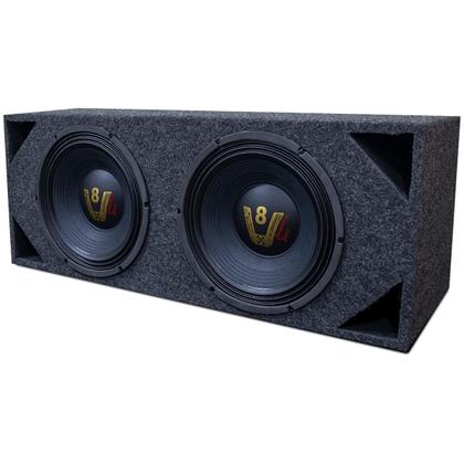 Imagem de Caixa Full Som Automotivo 2 Woofer 12 Grave Pancadão 600rms