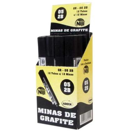 Imagem de Caixa Grafites Para Lapiseira 0.5 com 12 Tubos Com 12 Minas