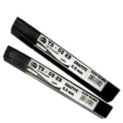 Imagem de Caixa Grafites Para Lapiseira 0.5 com 12 Tubos Com 12 Minas