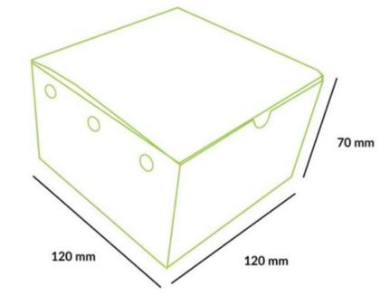 Imagem de Caixa hambúrguer gourmet black c/50 unid. - embalagem delivery (16065)