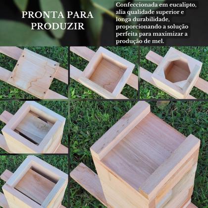 Imagem de Caixa Inpa Para Abelhas Sem Ferrão Eucalipto 3cm