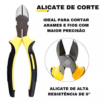Imagem de Caixa Maleta Jogo Ferramenta Com Kit Alicate Reforçada Stone