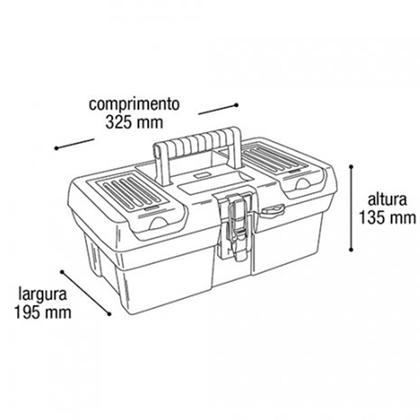 Imagem de Caixa Maleta Jogo Ferramenta Com Kit Alicate Reforçada Stone